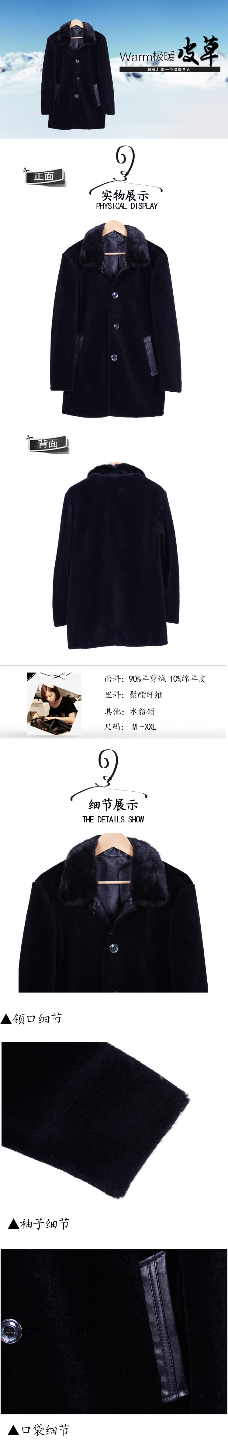 羊剪绒大衣水貂领皮草外套男士1.jpg